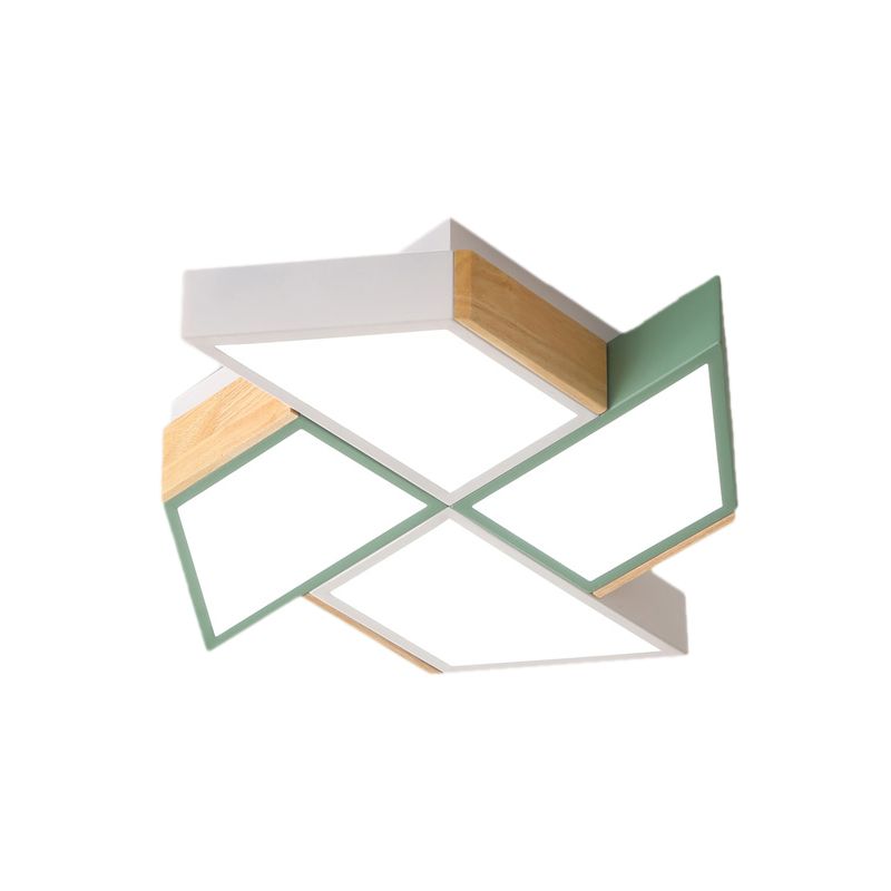 Child Bedroom Toy Windmill Ceiling Mount Light Acrylic Nordic Style Ceiling Lamp