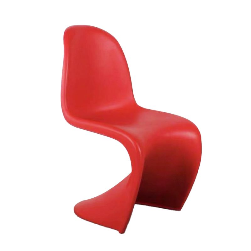 Sedia da pranzo in plastica in plastica in plastica scandinava sedia posteriore solido per casa