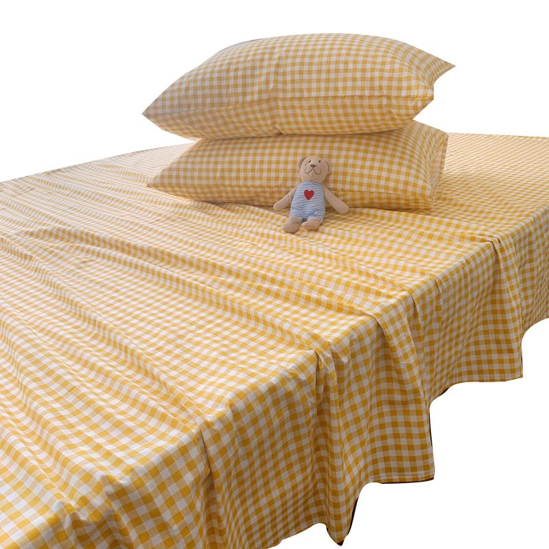 Sheet Sets Cotton Floral Printed Wrinkle Resistant Ultra Soft Breathable Bed Sheet Set