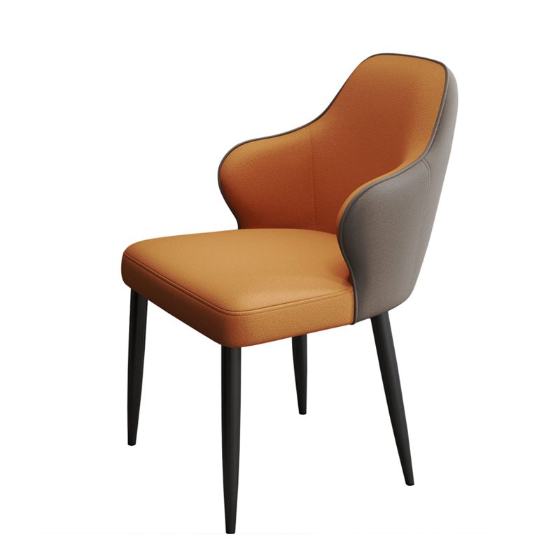 Contemporary Style Parsons Upholstered Dining Arm Chair for Home