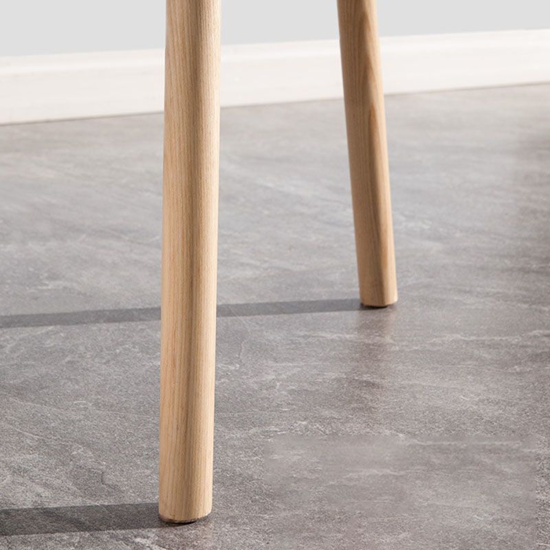 Contemporary Style Wood Dining Chair Armless Side Chairs for Restaurant