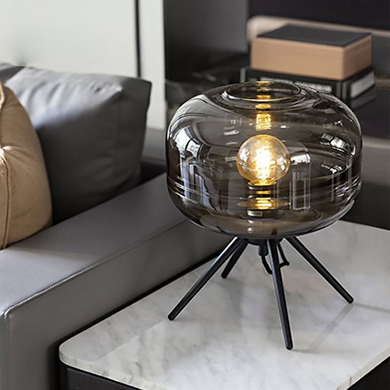 Modern Style Table Lamps with Glass Shade for Drawing Room Kid's Bedroom