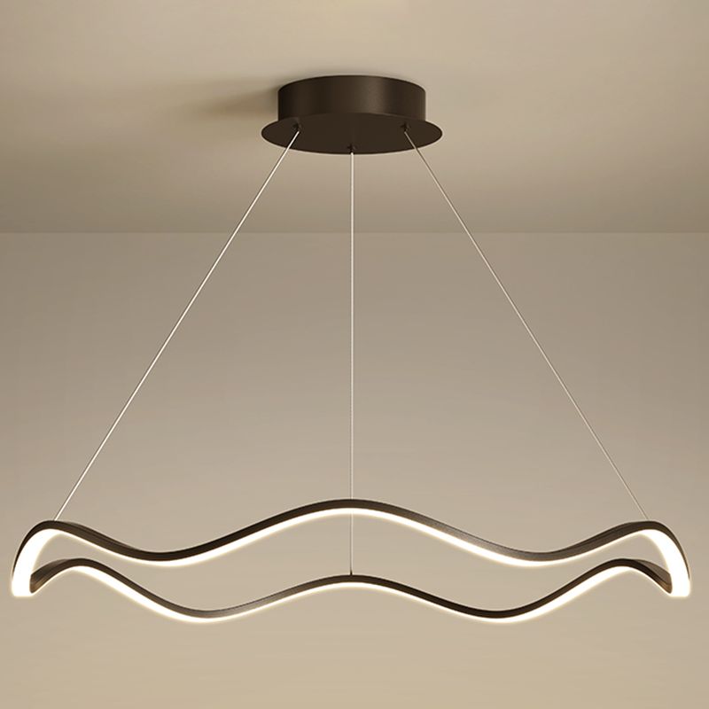 Lampadario orbicolare a sospensione leggero sala da pranzo moderna illuminazione in metallo lampadario