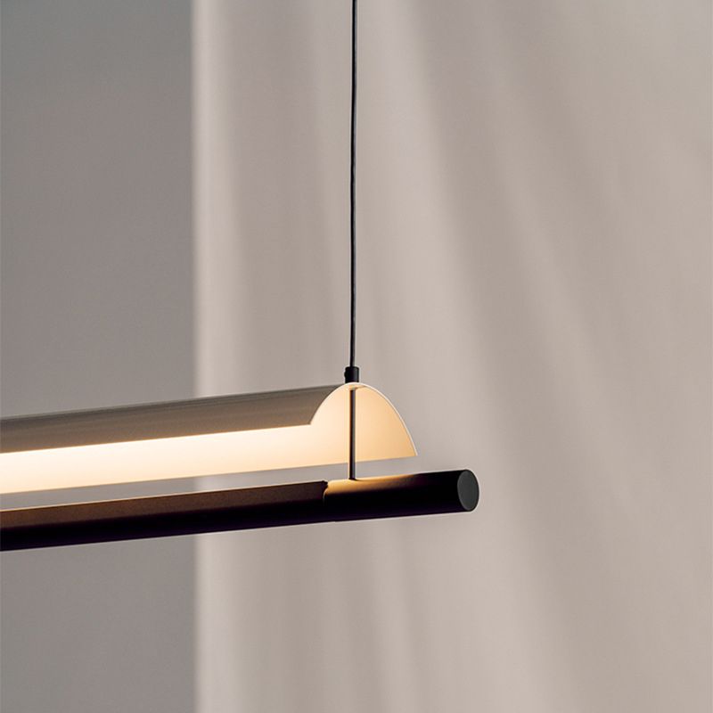 Paper Grandes luces colgantes de cocina Metálicas Simplicidad moderna Luces de araña de la isla para la oficina