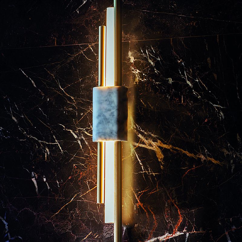 Creative Marble Wall Light Fixture Modern Style Wall Sconce Light