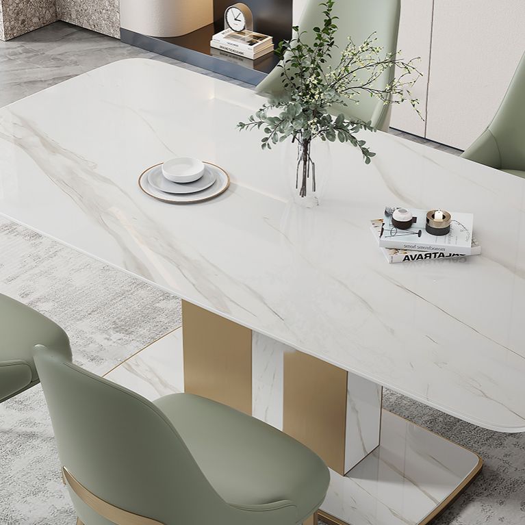 Designer Style Sintered Stone Top Dining Set Rectangle 1/2/5/6 Pieces Table with Chairs