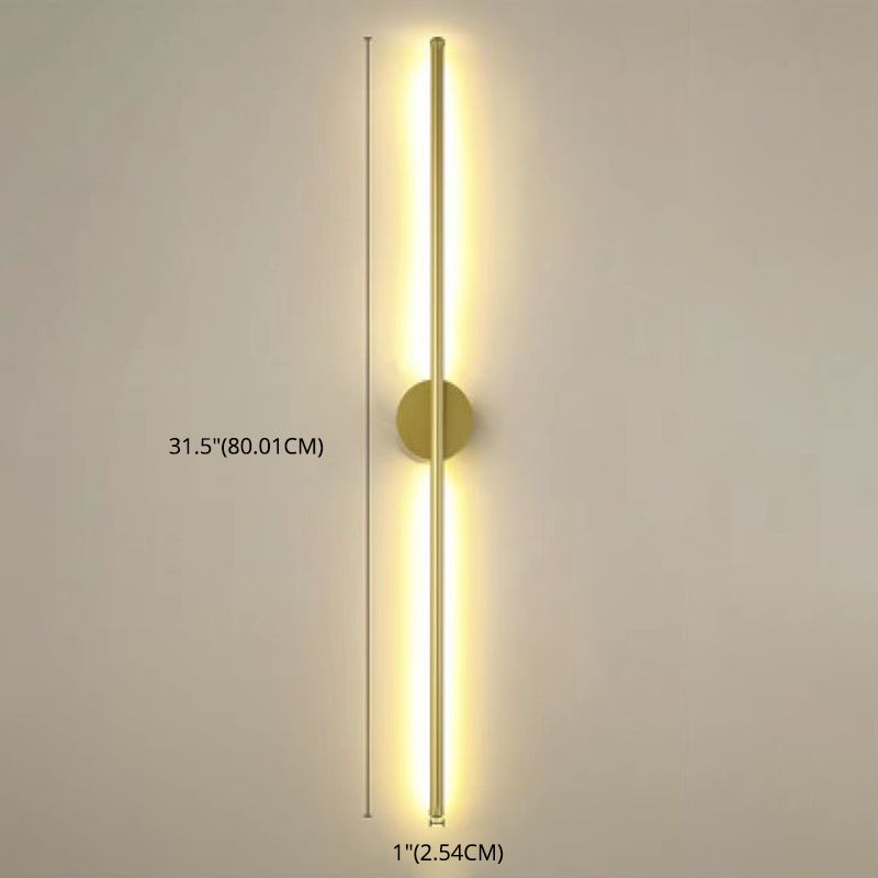 Linear Wall Mounted Light Fixture Minimalist-Style LED Metal Sconce Light Fixture