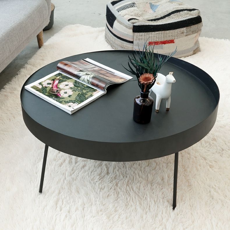Geometric Metal Coffee Table Modern 4 Legs 15.7''/23.6''/31.5'' Cocktail Table