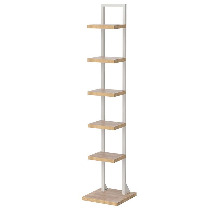 Modern Shelf Bookcase Engineered Wood Open Back Bookshelf for Living Room