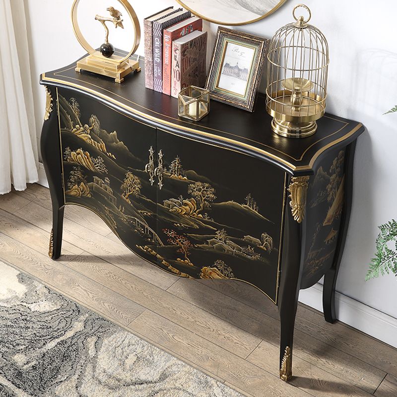 Traditional Storage Chest Dresser Bedroom Solid Wood Storage Chest with Drawers