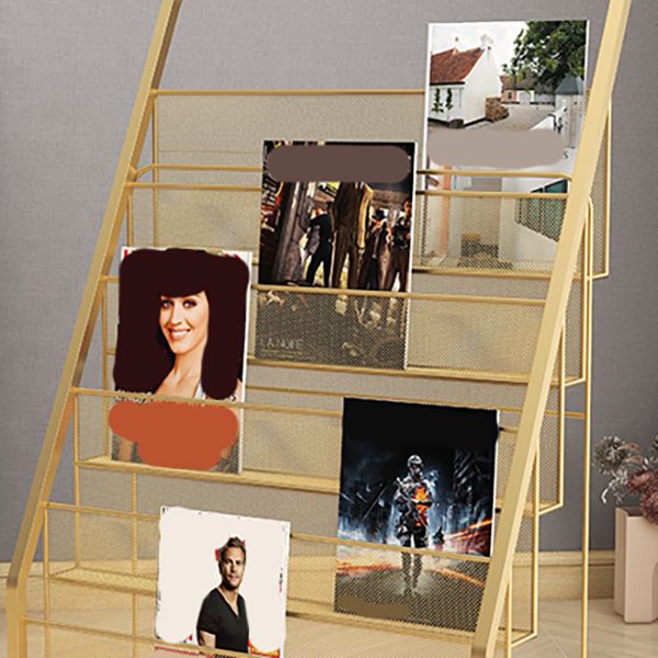 Libreria per la scala del ferro industriale chiuso libreria verticale per la casa