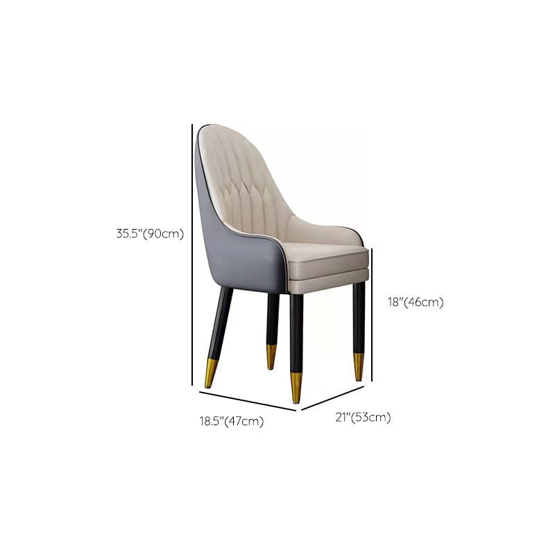 Contemporary Marble Dining Set 1/2/4/5 Pieces Round Dining Table Set with Padded Chairs