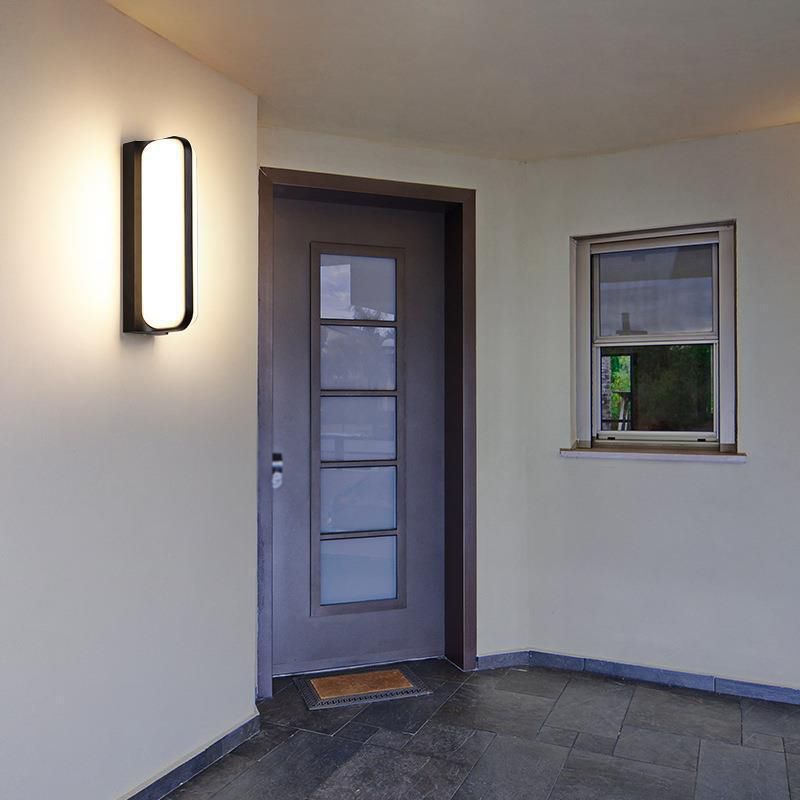 Simple Wall Sconce Waterproof Outdoor Sconce Light Fixture in Black