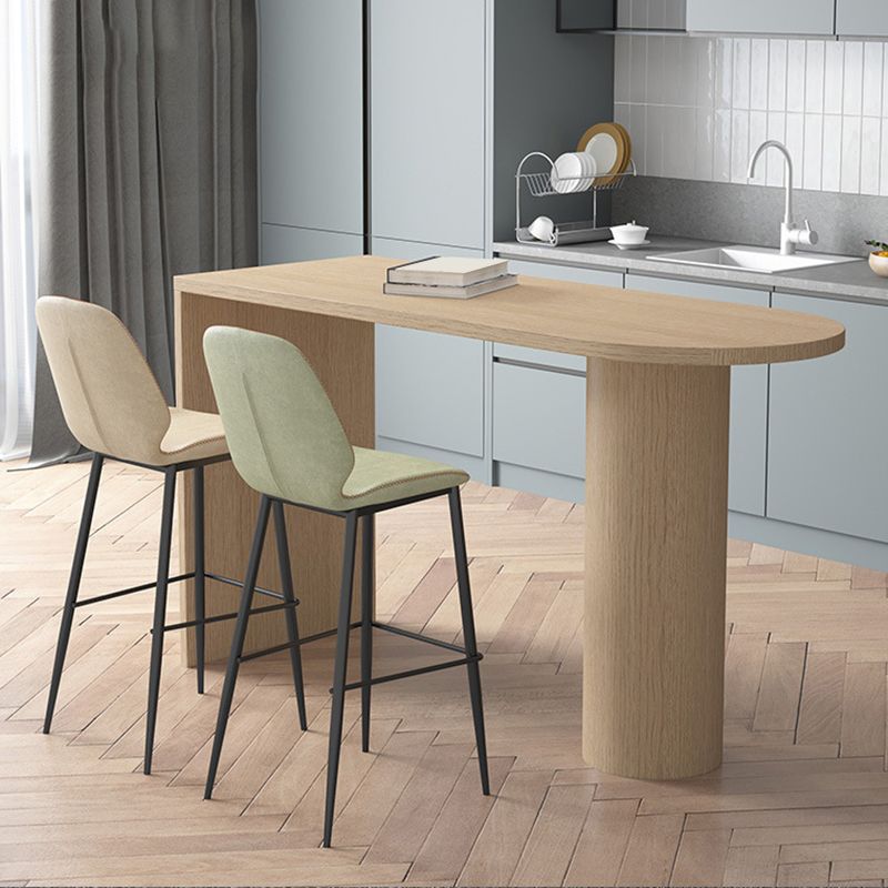 Solid Wood Bar Table Specialty Contemporary Bar Height Pub Table for Indoor