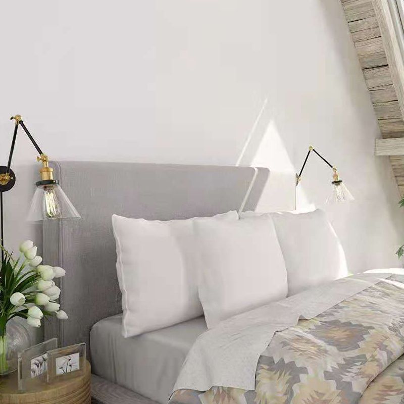 Illuminazione da parete geometrica in vetro in stile industriale a parete a parete a parete in nero