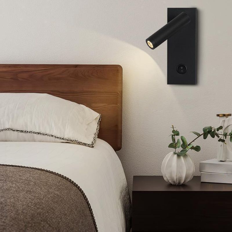 White/Black Modern Single Wall Mounted Sconce LED Metal Wall Light