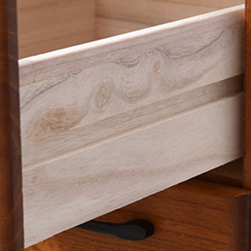 Solid Wood Accent Chest with Drawers 23.62" Wide Chest on Wheels