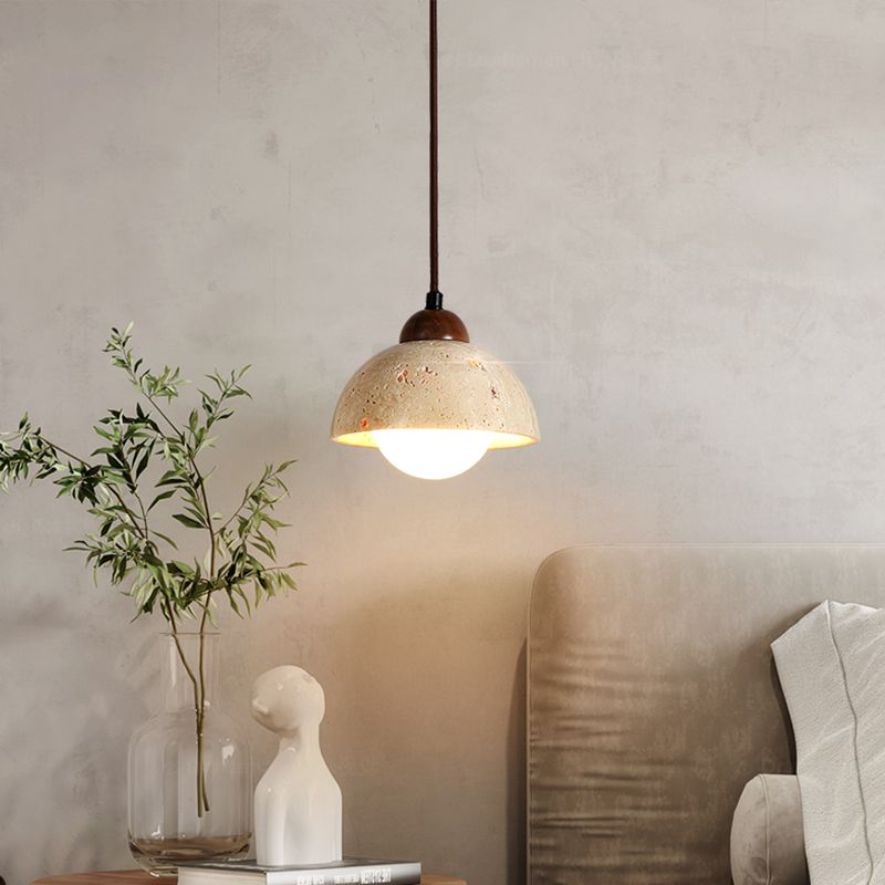 Unieke schaduw hangende verlichting moderne stijl steen 1 lichte hanglamp voor restaurant