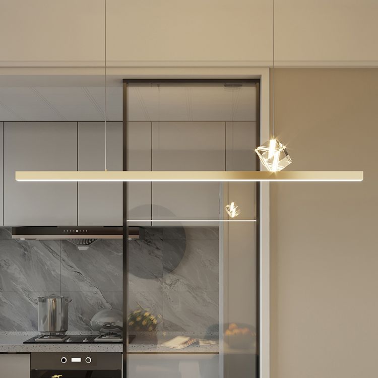 Lineaire hanglampverlichting Moderne metaal 2 Light Island Hanglampen