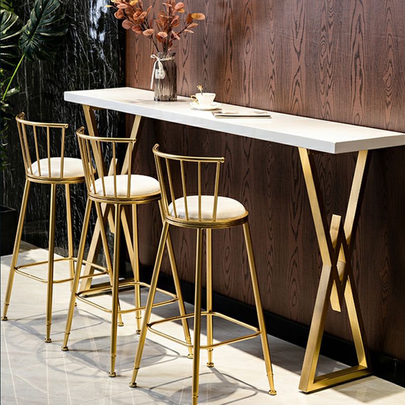 Glam Style Bar Set 1/2/4 Pieces Solid Wood Rectangle Counter Set