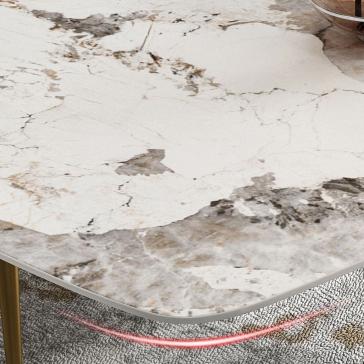 Luxurious Sintered Stone Top Dining Set Rectangular 1/4/5/7 Pieces Dining Room Table Set