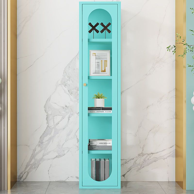 Modern Metal Bookcase Standard Closed Back Bookshelf for Home Office