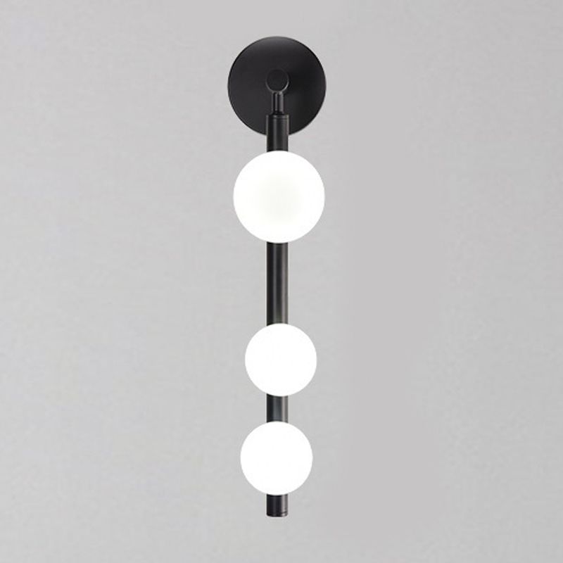 Nordic Style Vanity Light Ball Shape Vanity Lamp with Glass Shade for Shower Room