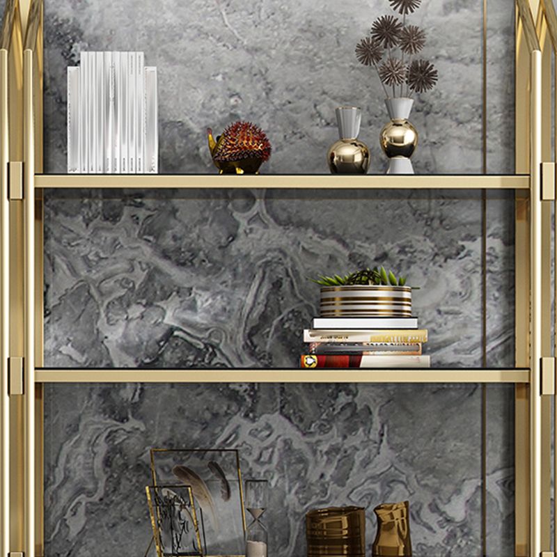 Libreria in stile glam 12 "W 79" H Open Weck Shelf per Study Room Home Office