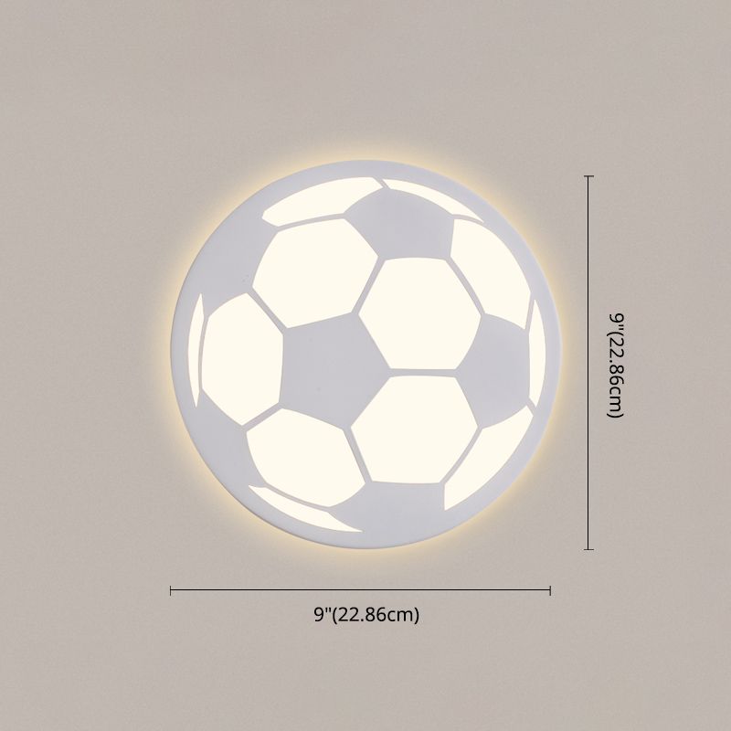 White Shaded Wall Mounted Light Minimalist-Style LED Metal Wall Mounted Lighting