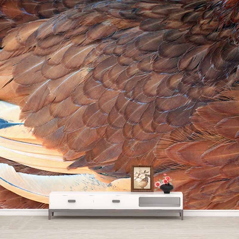 Feather Wallpaper Wall Mural Moisture Resistant Girls Bedroom Wall Decor