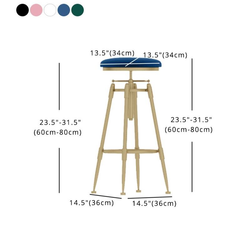 Nordic Style Metal Bar-stool Round Counter Bar Stool for Kitchen