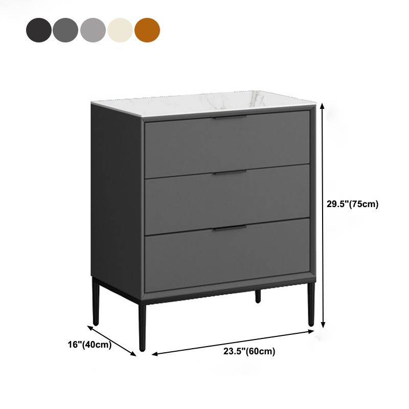 Modern Accent Chest with Soft Close Drawers 15.74" Wide Chest