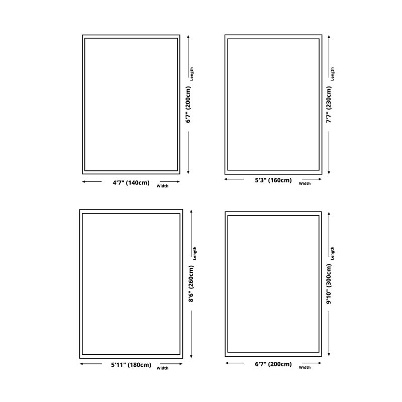 Simplicity Houndstooth Pattern Rug Polyester Carpet Stain Resistant Indoor Rug for Home Decoration