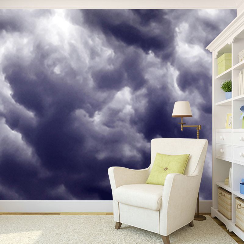 Cloud Mildew Resistant Wall Mural Wallpaper Sky Landscapes Pattern for Living Room
