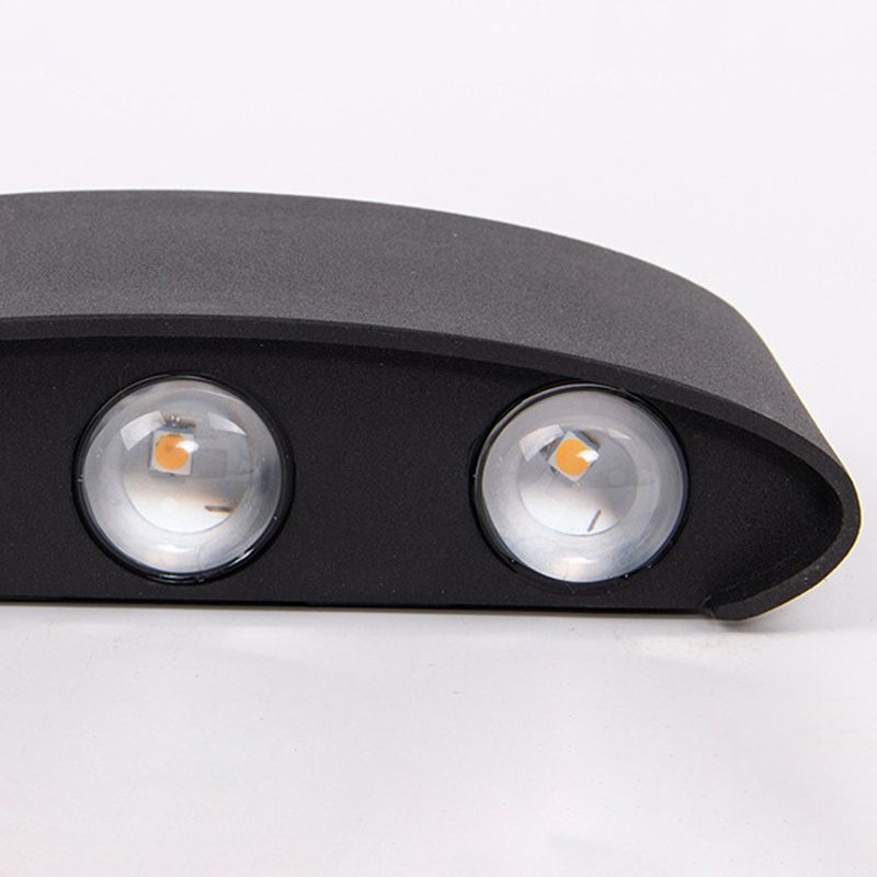 Multi Lights Wall Mount Light Modern Black LED Wall Light for Living Room