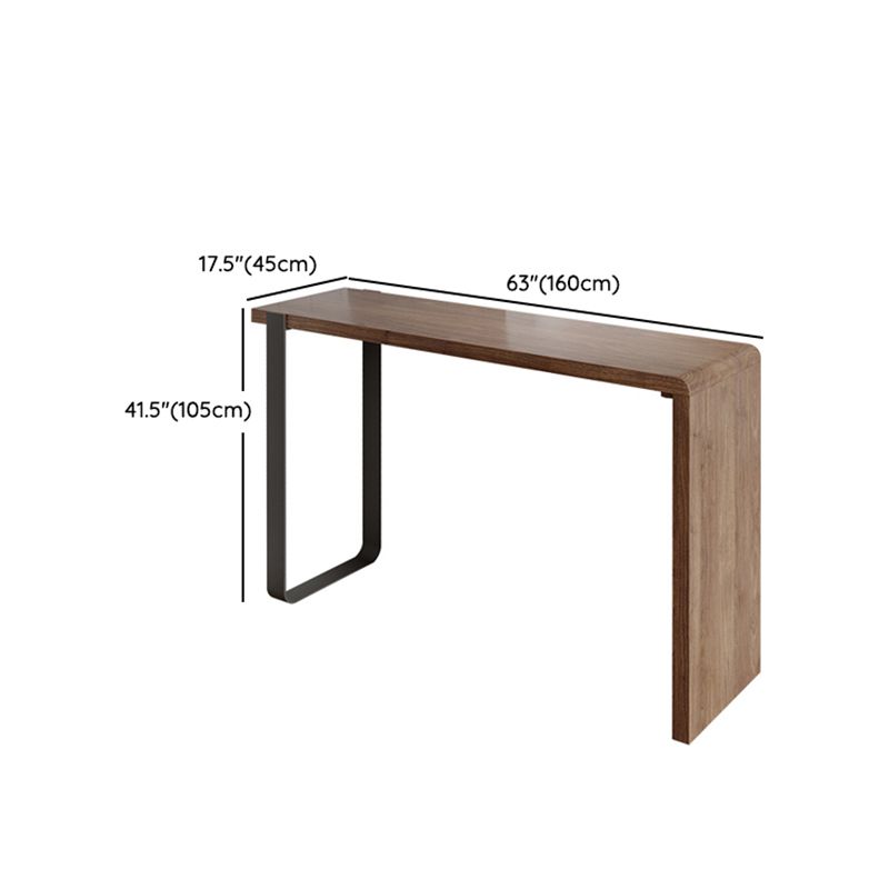 Pine Solid Wood Bar Pub Table Set 1/3 Pcs Rectangle Bar Table and Backless Stools