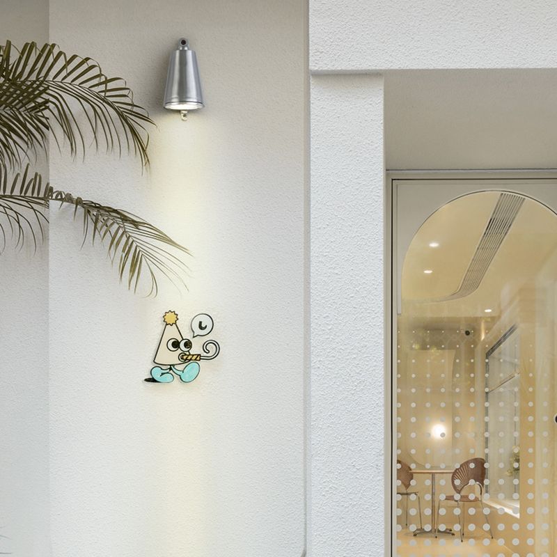 Geometric Simplicity Metal 1 Light Outside Wall Light Fixture