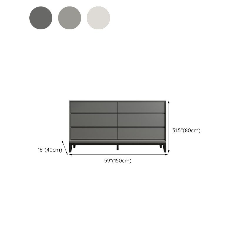 Contemporary Accent Chest with Drawers and Straight Legs Rectangle Chest