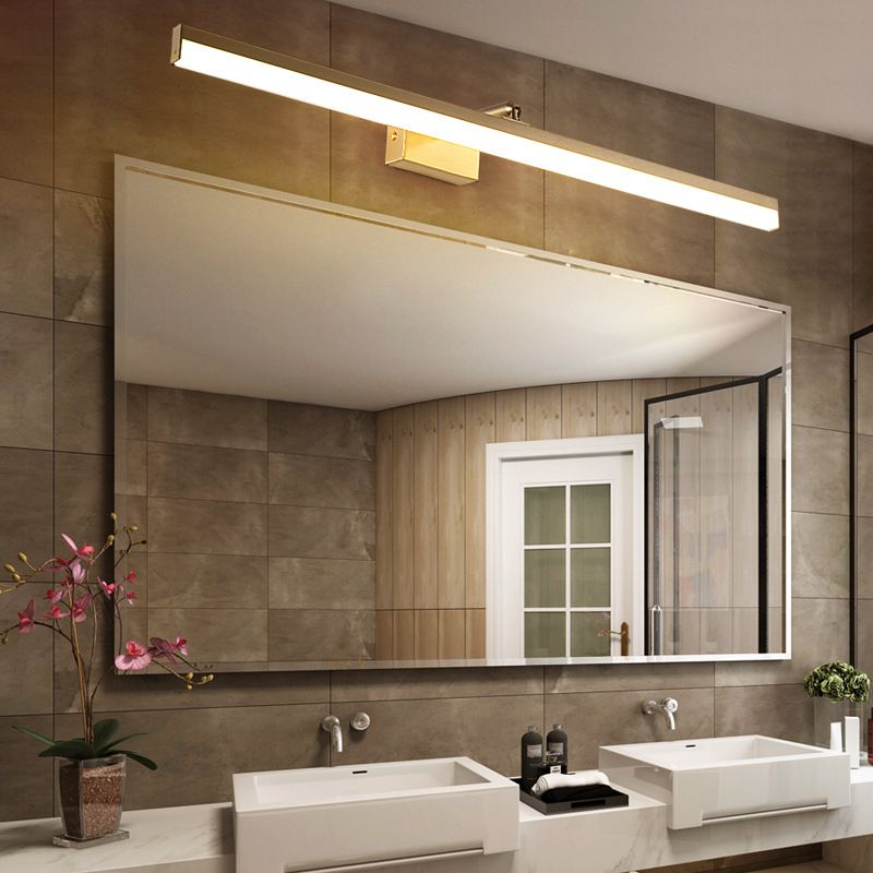 Modern Style Wall Light Sconce with Acrylic Shade for Washroom