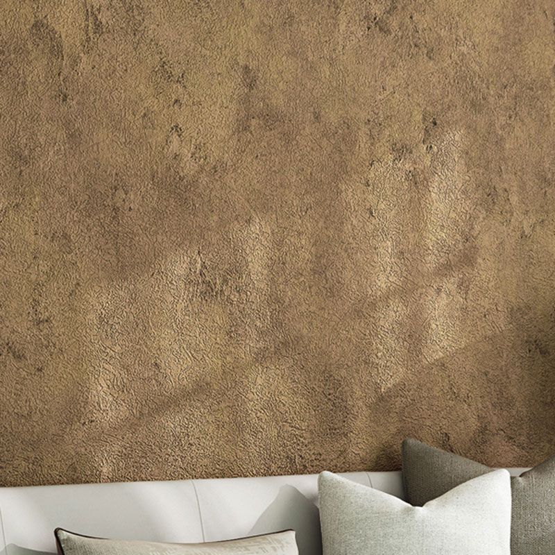 Rouleau de papier peint en ciment de couleur naturelle, décoration murale résistante à l'humidité pour café
