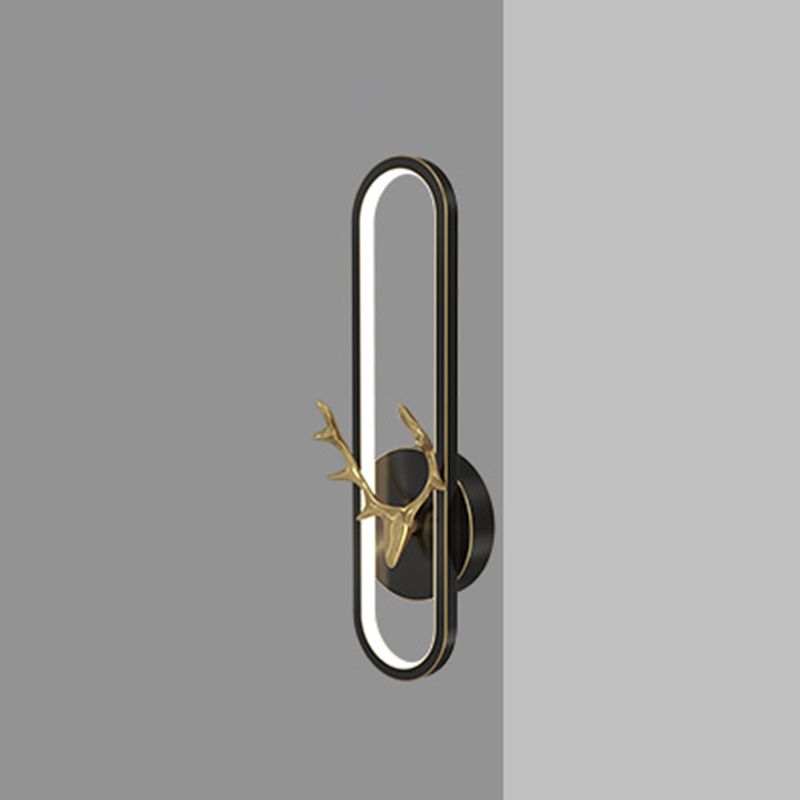 Brass Geometric Wall Light Nordic Style LED Wall Sconce for Living Room