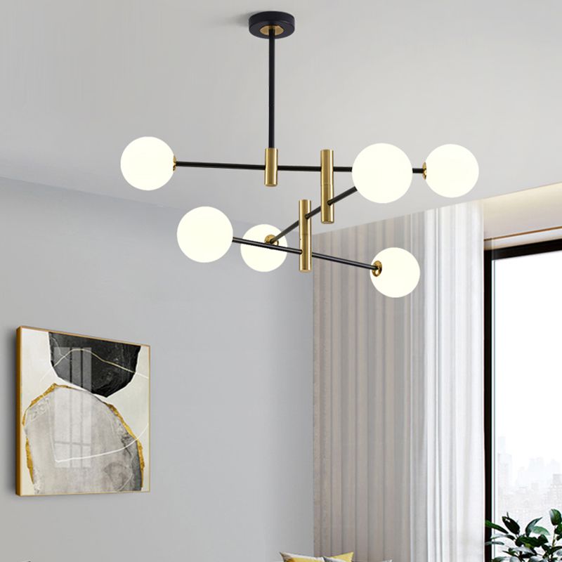 Moderni lampadari a LED Bubble lampadario lampadario Fissature di illuminazione vetro