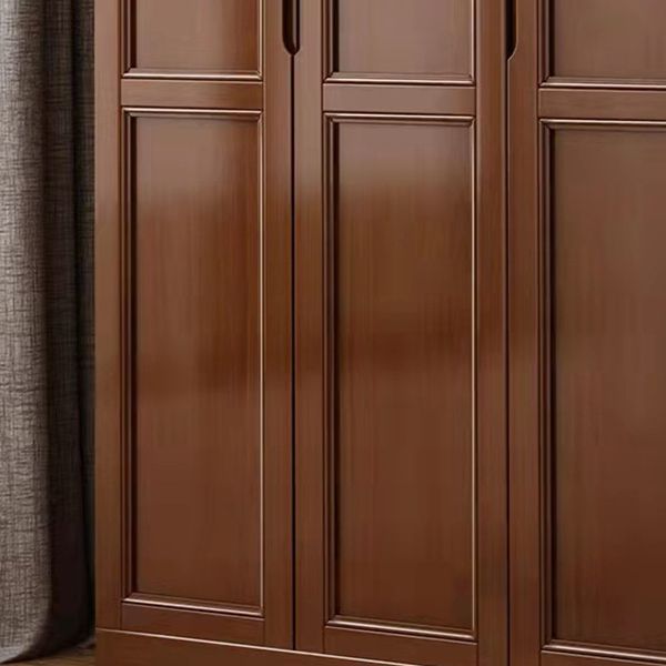 Matte Finish Cabinet for Bedroom Traditional Rubberwood Storage Cabinet