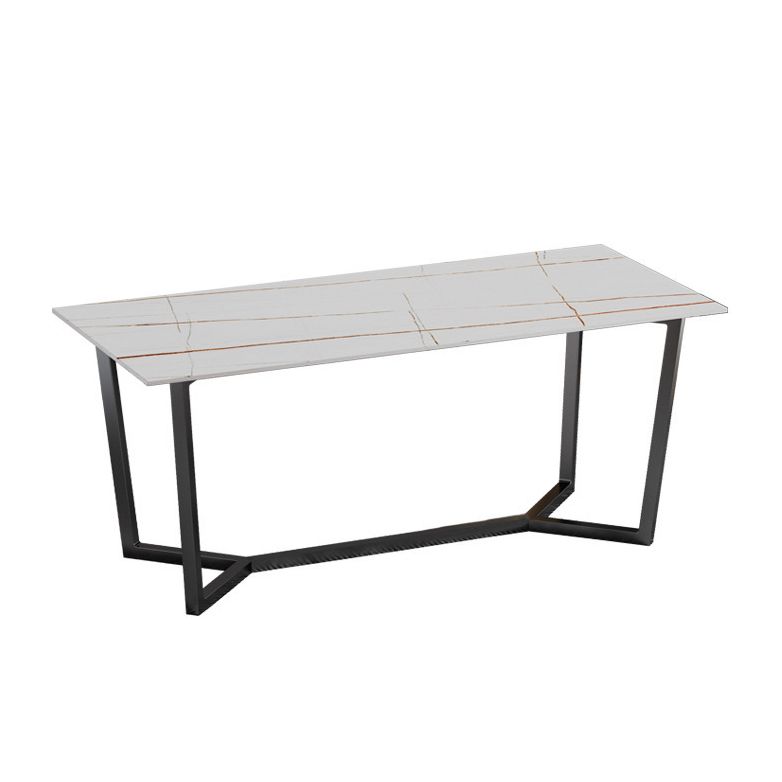 Modern Rectangle Stone Table Set 1/2/7 Pieces Dining Set for Kitchen