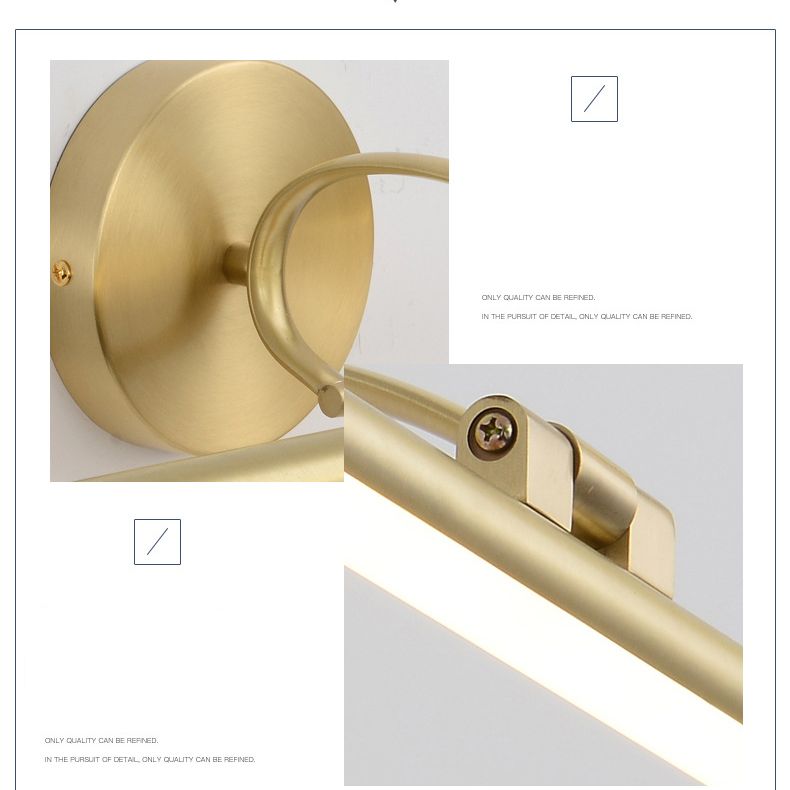 Mont en métal linéaire luminaire luminaire de style contemporain