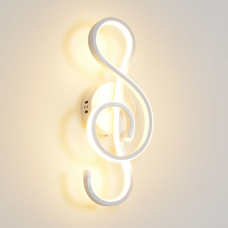 Lámpara de pared lineal de aluminio LED de Led Minimalista moderno con sombra acrílica