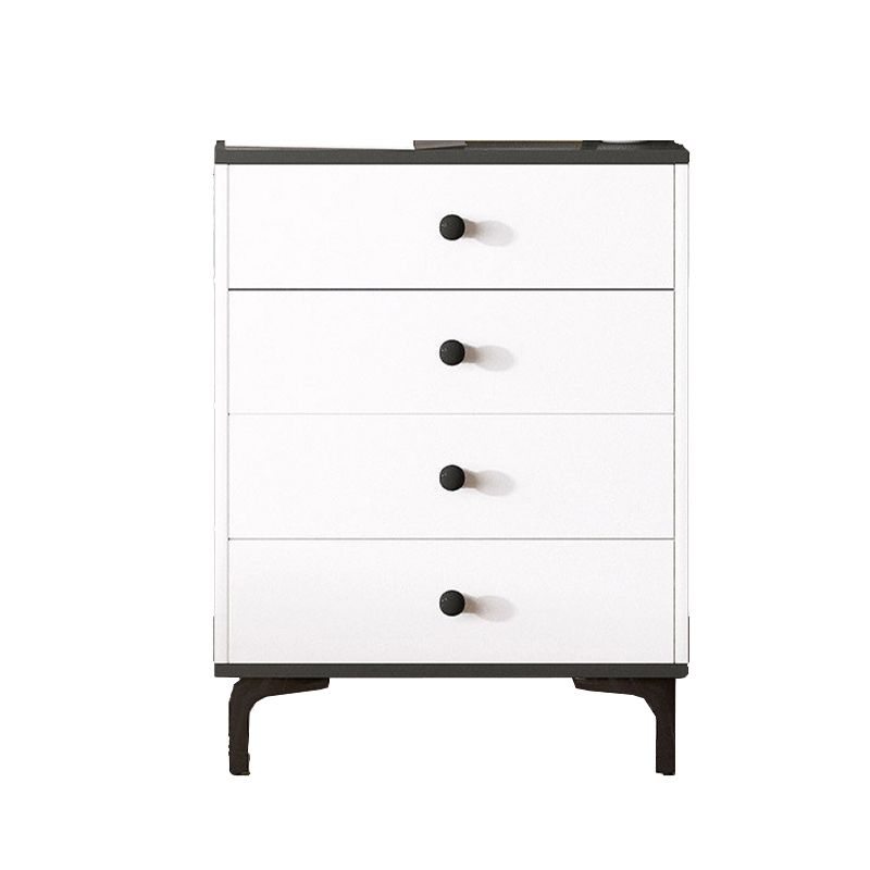 Contemporary 35.43'"Tall Wooden Chest, Rectangle Accent Cabinet with Drawers