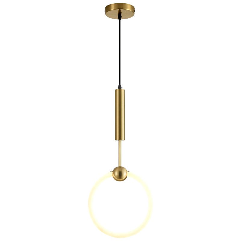 Gouden ronde vorm hanglamp moderne minimalistische ledhanglamp voor woonkamer
