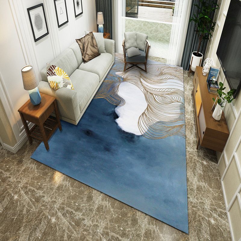 Minimalistische kamer Tapijt Multi -gekleurde oosterse afdrukruimte Tapijt Polyster Easy verzorgt Machine Wasbaar binnen Tapijt