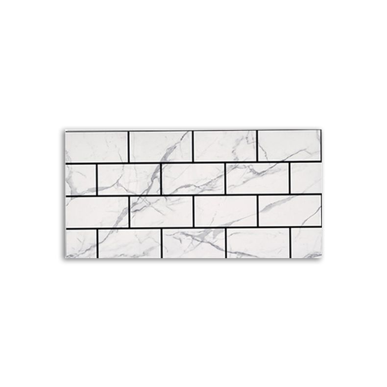 Brick Joint Peel & Stick Tile  12" x 24" Rectangular PVC Wallpaper